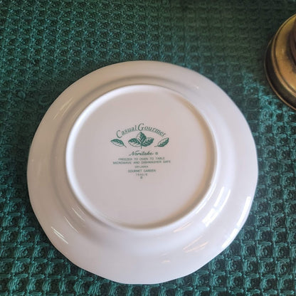 Salad Plate 8" Casual Gourmet Garden Noritake #6 Floral DOGWOOD DISCONTINUED