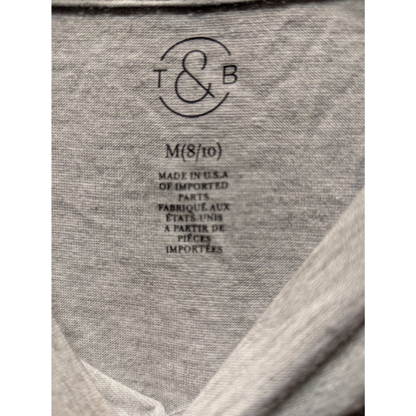 Treasure & Bond Gray "VOTE" Graphic Short Sleeve T-Shirt Size Medium NWT