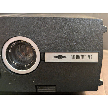 Vintage Sawyer's Rotomatic 700 35mm Slide Projector MidCentury Modern Photo Tech
