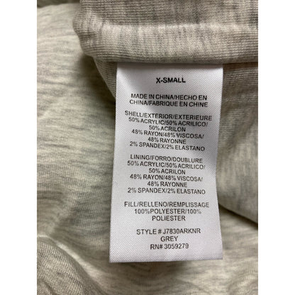Thread & Supply Womens Echo Vest Extra Small/XS Grey/Gray Heather NEW Full Zip