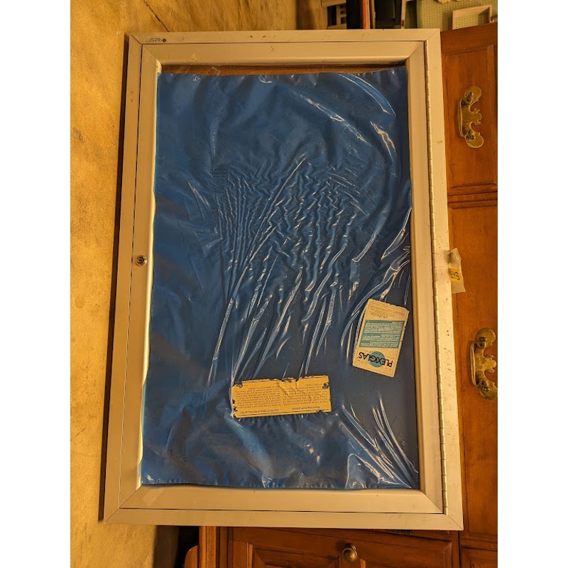 SwingFrame 24 x 36 Metal Frame Shadow Box Display Case Cork Board 2" Interior