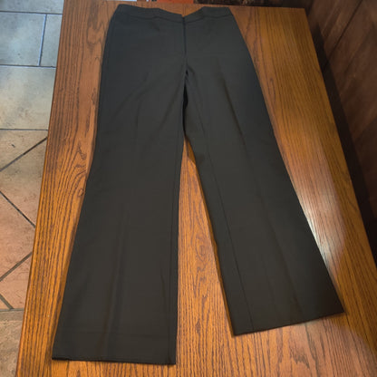 Alex Marie Classic Flat Front No Pockets Gray dress slacks Pants Career 2 Petite