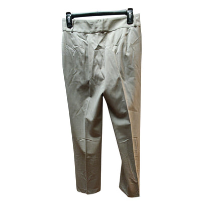 Lauren Ralph Lauren Taupe Gray Wool Blend Pants Career Minimalist Straight 2