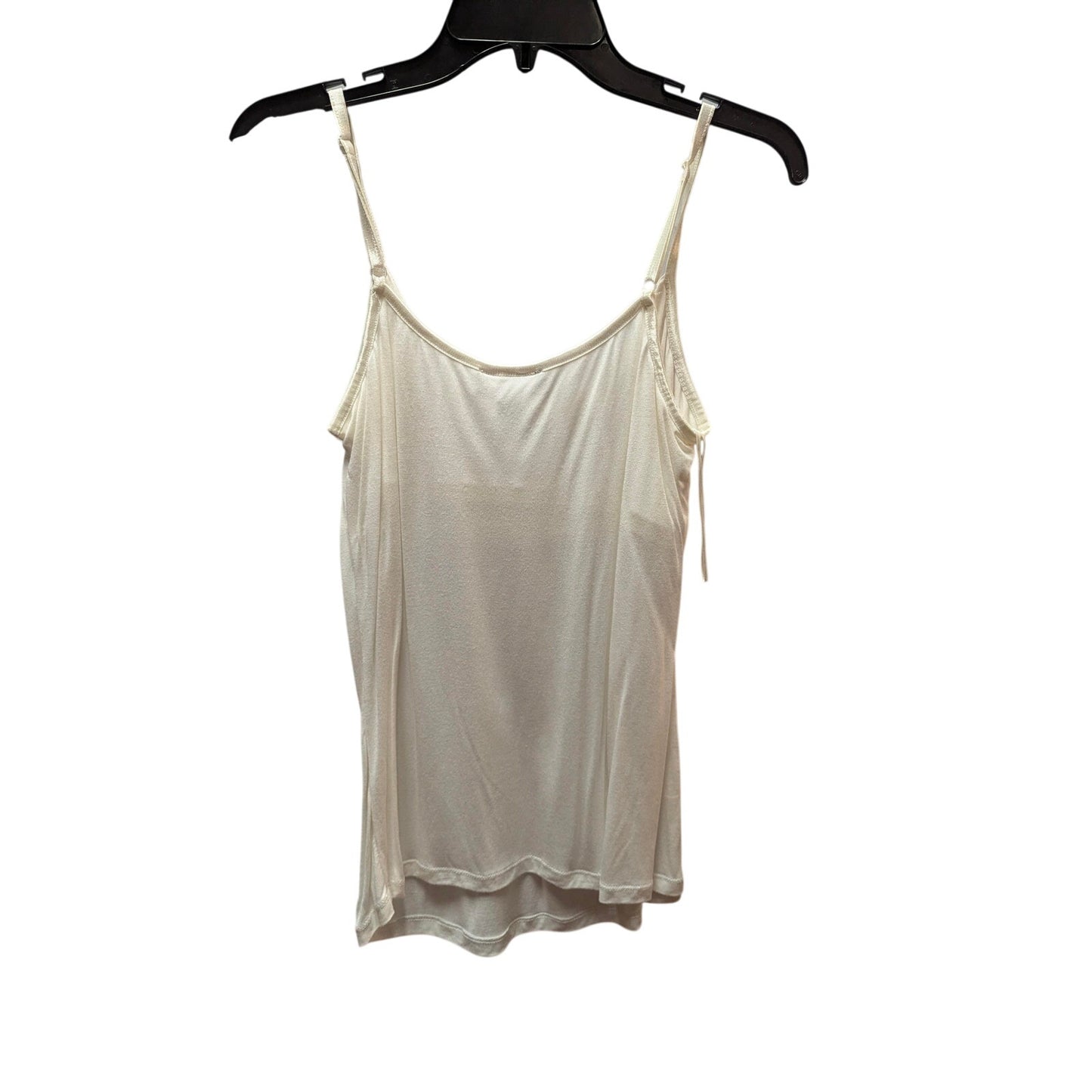 INC International Concepts Ivory Beaded Cami Modal Sleeveless Tank Top Y2K