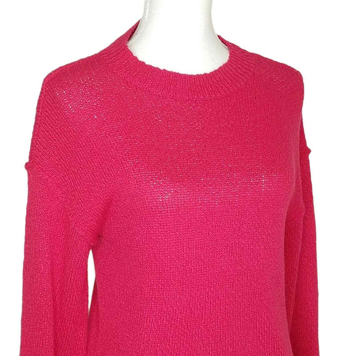 Abound Red Potion MEDIUM NEW Drop Shoulder Crew Neck sweater rolled hem soft