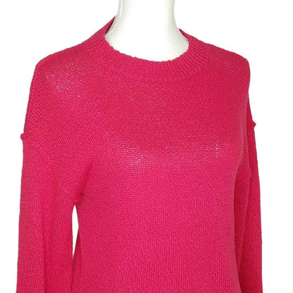 Abound Red Potion MEDIUM NEW Drop Shoulder Crew Neck sweater rolled hem soft