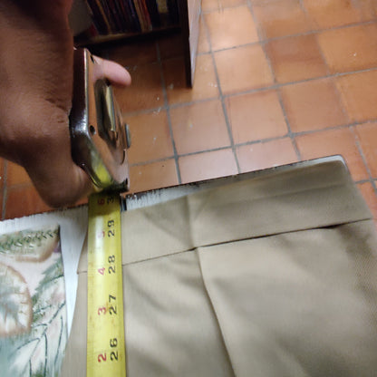 Vintage INC International Concepts 100% Silk Pleated High Waist Cuffed Pants 8