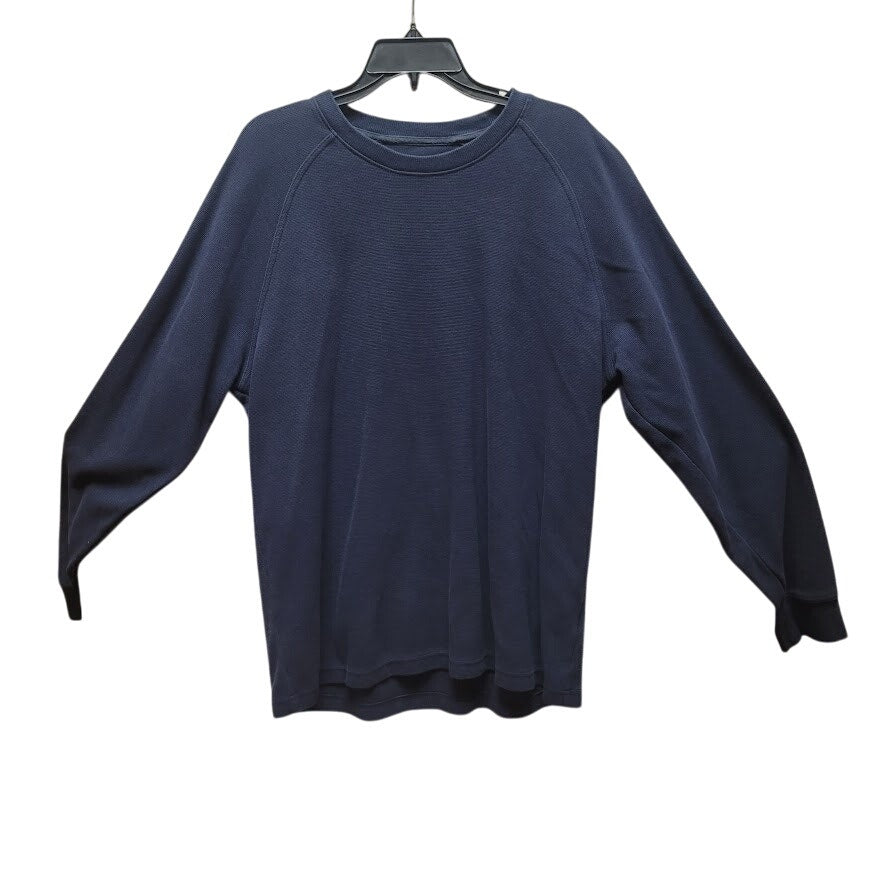 L.L. Bean Size Large Regular Traditional Fit Dark Blue Sweatshirt Vintage