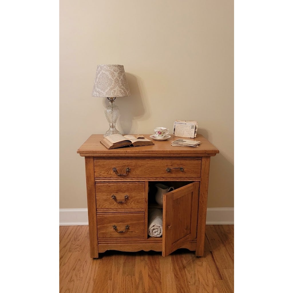 Secondhand Sandies: Antique oak washstand cabinet