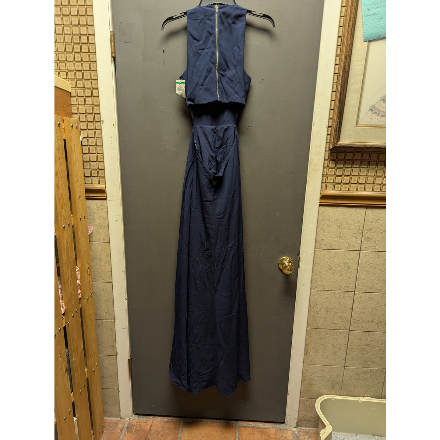 Ali & Jay Blue Sleeveless Asymmetrical High Low Midi Dress Women Extra Small NWT