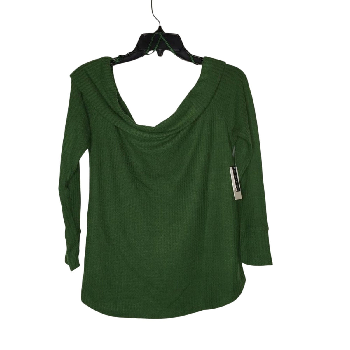 NWT BP. Pullover Green Sweater Drapey Neck Long Sleeves Size Large