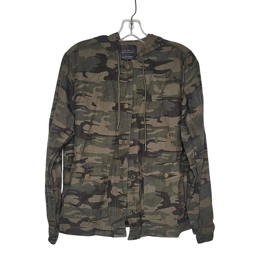 Sanctuary Camouflage Small Jacket Hoodie Jacket  Quarter Sleeve  NEW  Pockets