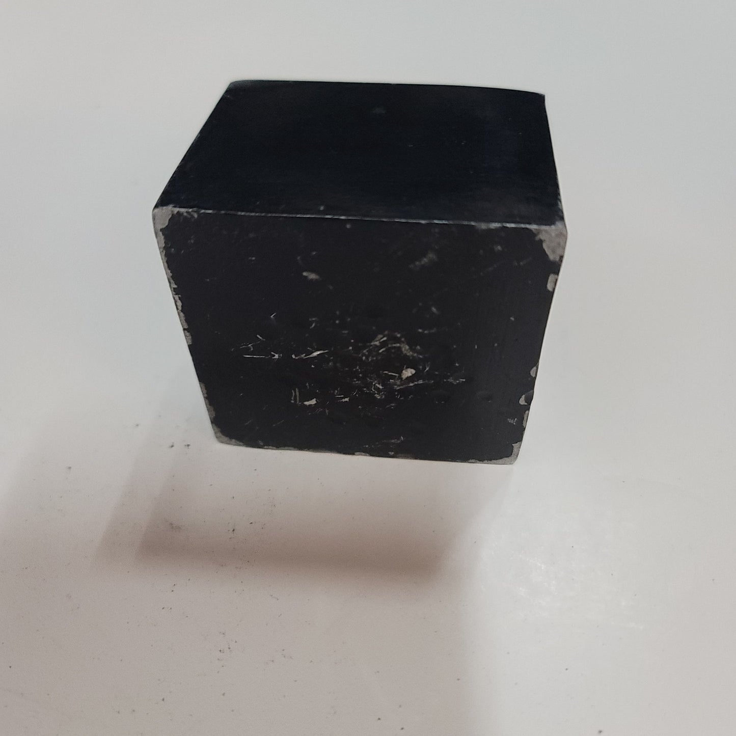 Vintage MCM black silver table Lighter MR io 1960s cube