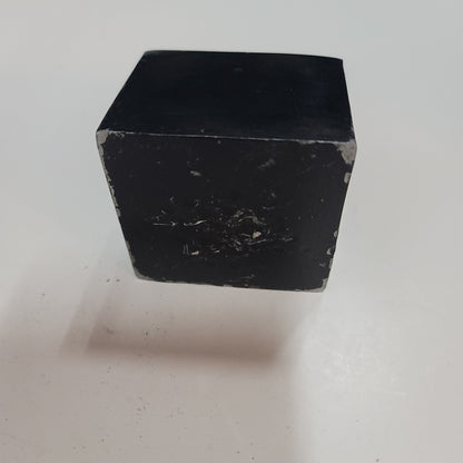 Vintage MCM black silver table Lighter MR io 1960s cube