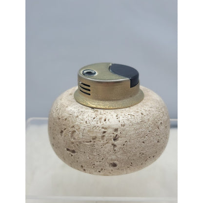Vintage Nico 1900 Matroes S.A. Travertine Stone Table Lighter MidCentury Spanish