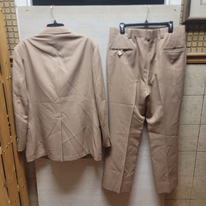 Hart Schaffer & Mark Vintage Rockabilly Mens 2 pc. Suit Tan 36" Waist 40" Jacket