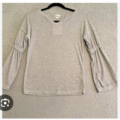 Baea XS Thermal Blouse waffle knit  grey NEW