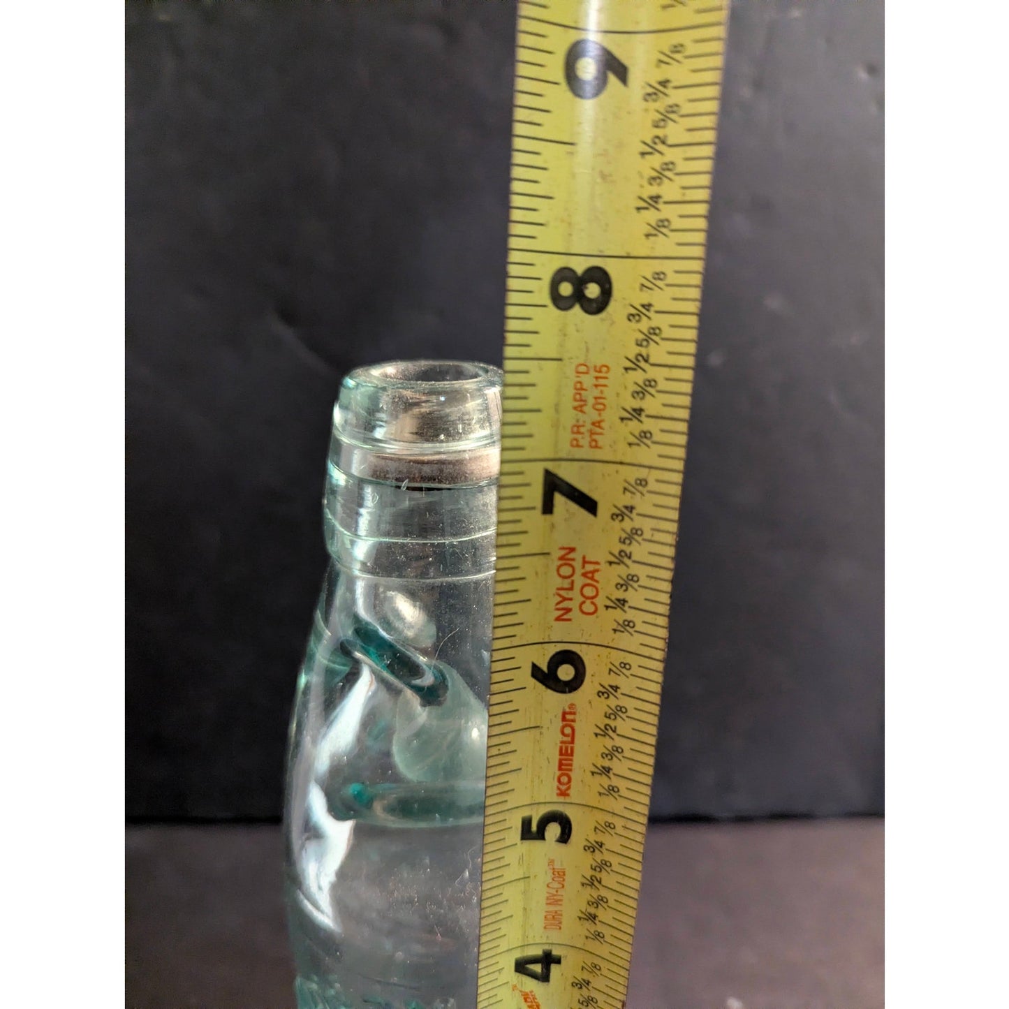 Antique Codd Neck Glass Soda Bottle Aqua Embossed Crown M&S Works Worksop