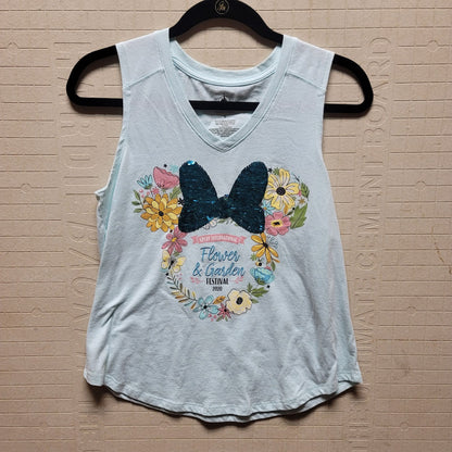 Disney Parks Size Small Tank Top T-Shirt Flower Garden Fesitval 2020 Sleeveless