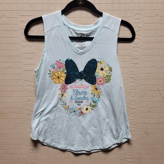 Disney Parks Size Small Tank Top T-Shirt Flower Garden Fesitval 2020 Sleeveless