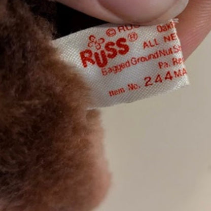 RUSS Stuffed Animal PLUSH teddy bear No. 244 Mini Size 4.5" Berrie red heart