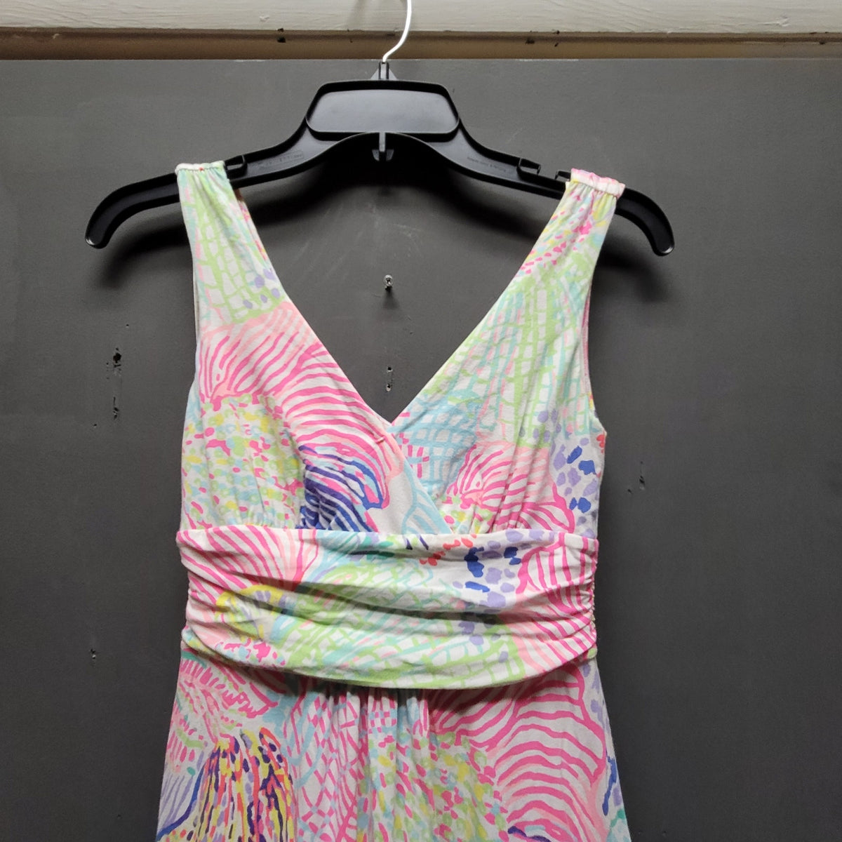 Lilly Puliter Size XS Sloane Maxi Dress Roar of the Seas Sleeveless Resort Wear
