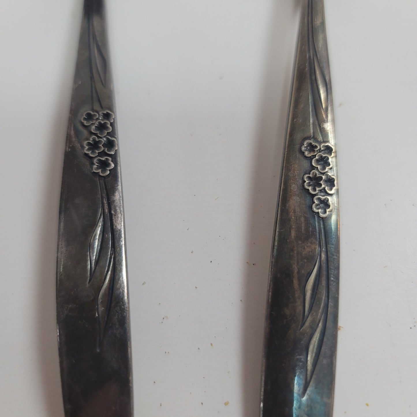 ONEIDA community silverplate Ladle and serving fork GENTLE ROSE pattern