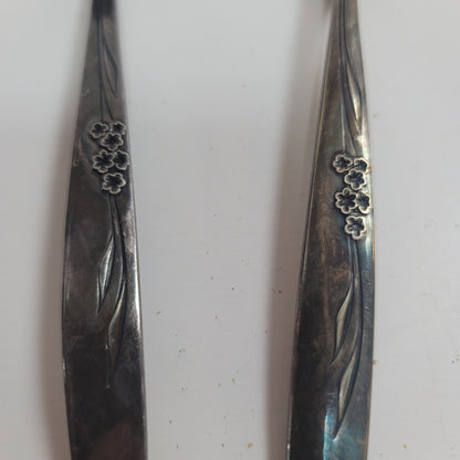 ONEIDA community silverplate Ladle and serving fork GENTLE ROSE pattern
