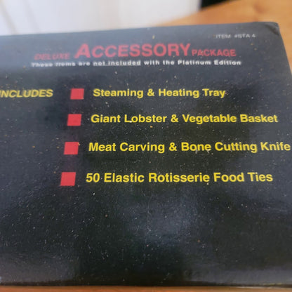 Ronco Showtime Rotisserie Deluxe Accessory Kit Vintage Boxed Set Model STA4