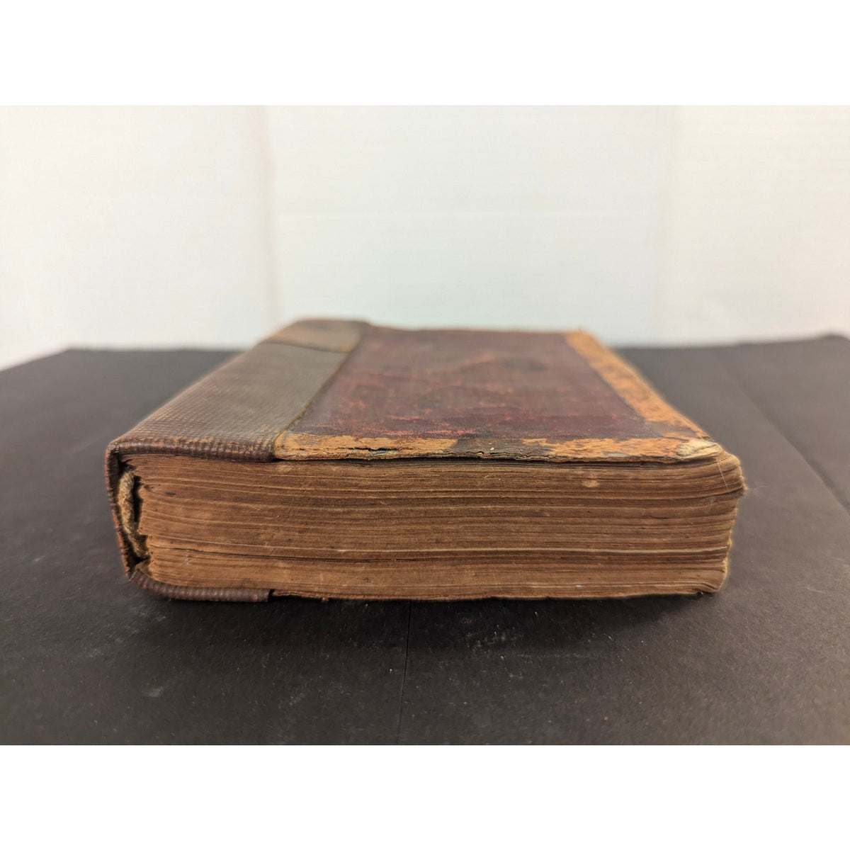 Antique 7 Baskets of Fragments Leather Bound Book Religious Rare