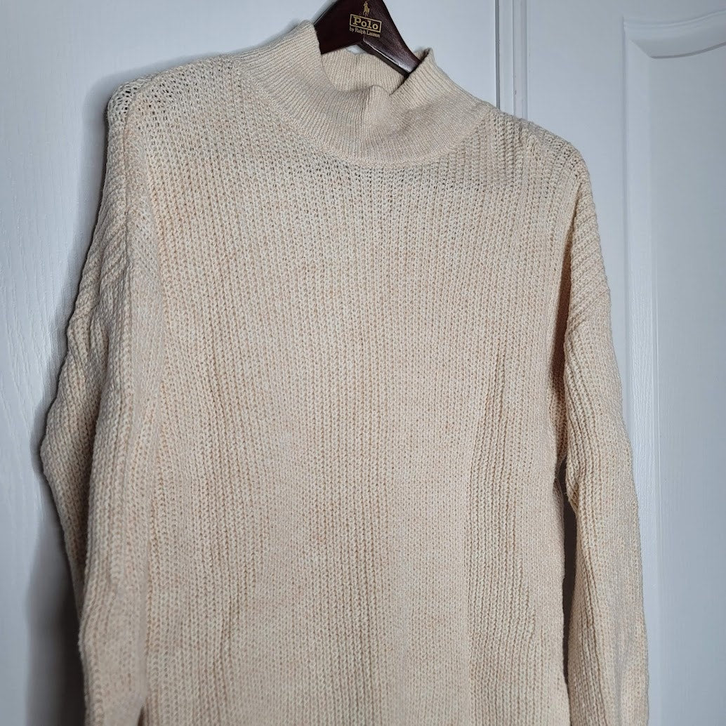 ABOUND Size Small Drop Shoulder Knit Mock Turtleneck long Sleeve Sweater NEW
