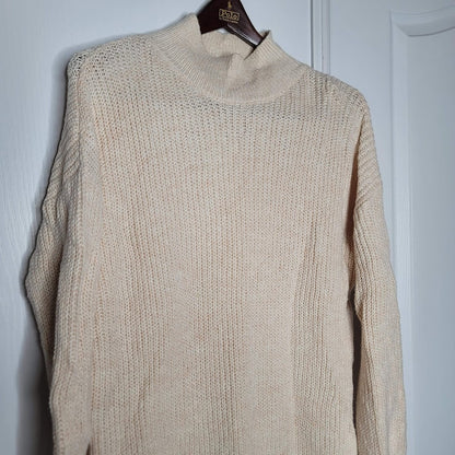 ABOUND Size Small Drop Shoulder Knit Mock Turtleneck long Sleeve Sweater NEW