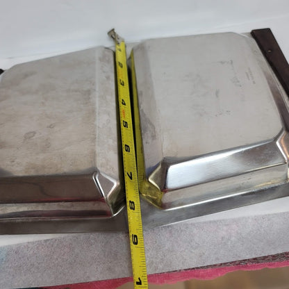 Stainless Steel Denmark Metal Wood double compartment serving tray