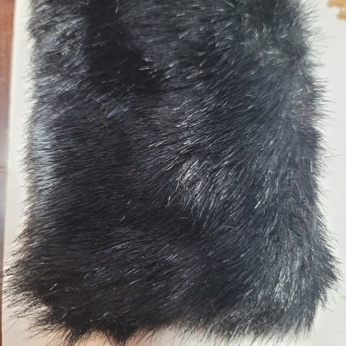 Vintage Fur and Faux Fur collars 2 White Rabbit and One black Faux Fur