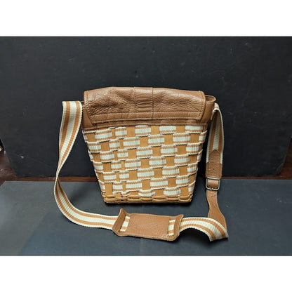 Longaberger 2010 Basket purse Saddlebag shoulder strap Napa Stripe
