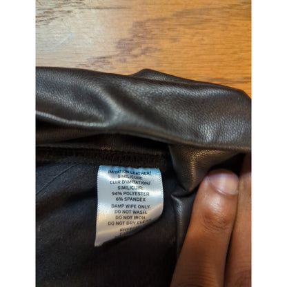 BP. Faux Leather Leggings Black High Waisted Pants Biker Moto Goth Punk Medium