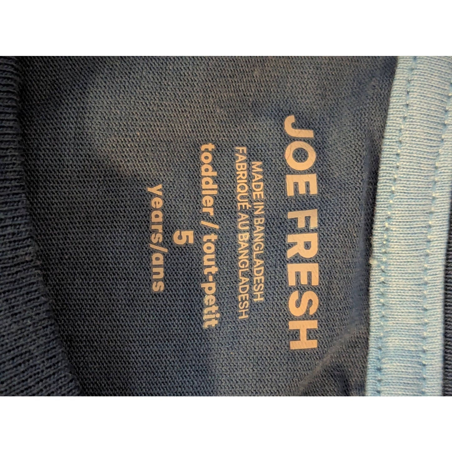 Joe Fresh Blue Ombre Toddler Pocket Tee Short Sleeve Cotton Crewneck T-Shirt 5