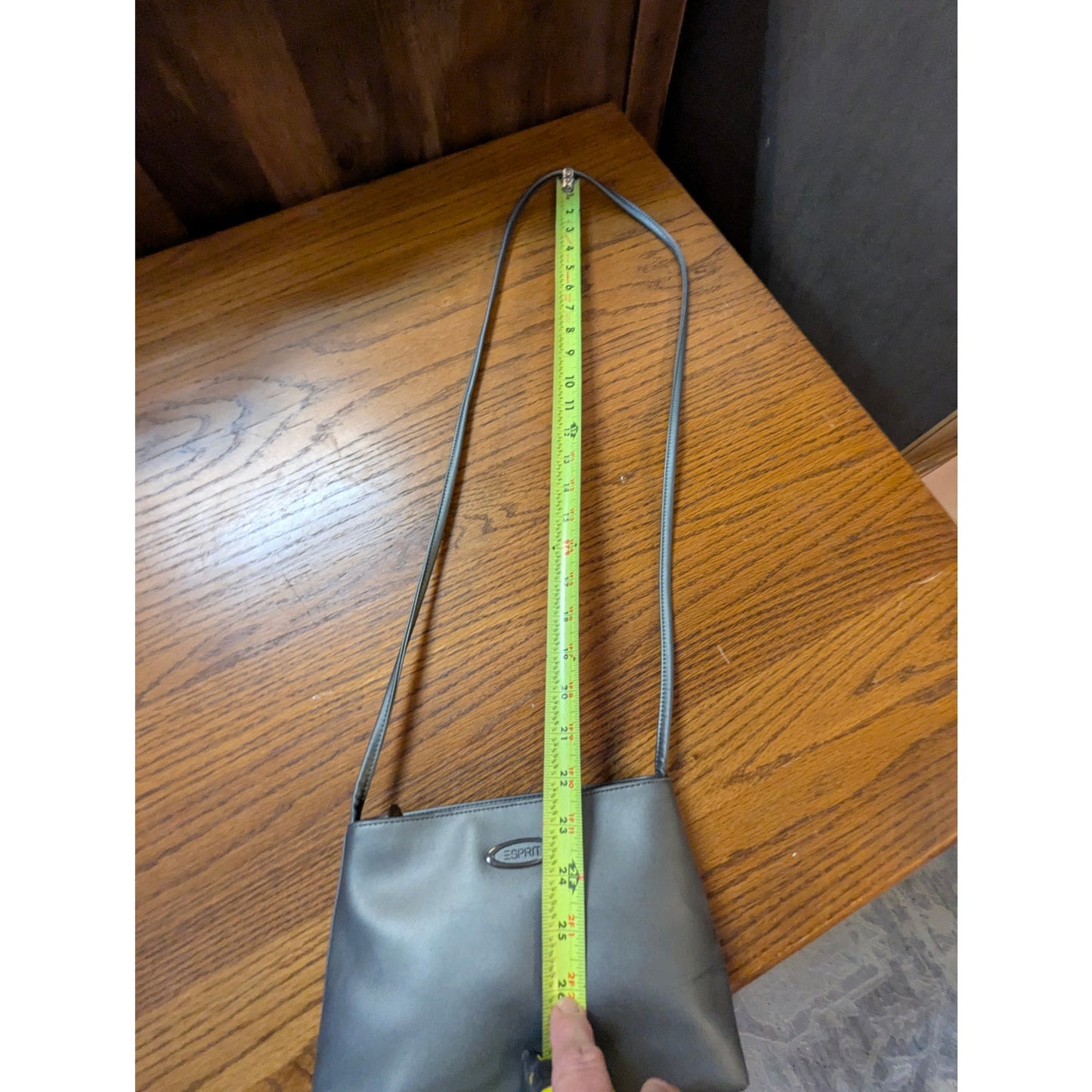 Vintage Esprit Gray Minimalist Small Crossbody Shoulder Bag
