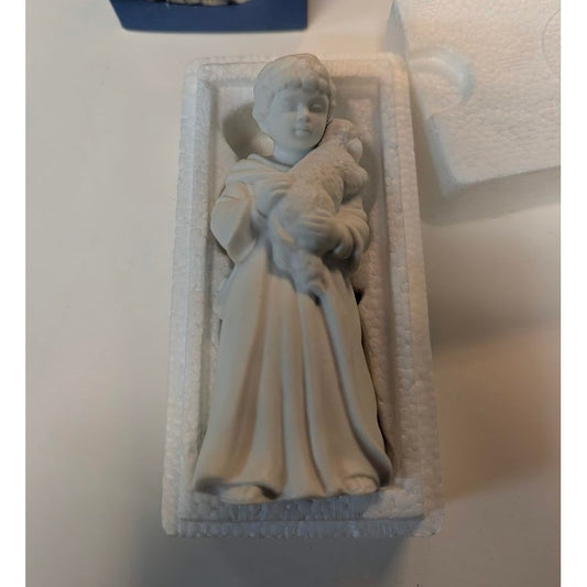 Vintage 1983 Avon Nativity Collectibles White Bisque Porcelain Angel Figurine