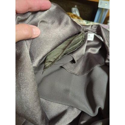 Liz Claiborne Vintage Shimmer Olive Green Jumpsuit Pantsuit Petite 6 Glam 1980s