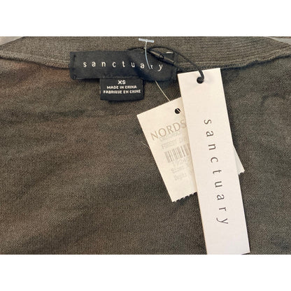 NWT Sanctuary Play Open Front Cardigan in Forest Camo Sz XS/Extra Small