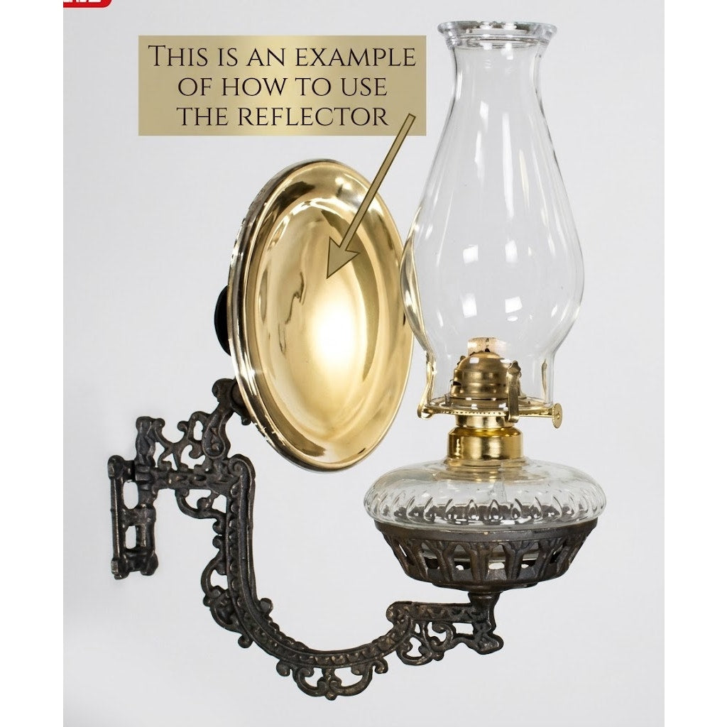 Mercury Glass Oil Lamp Wall Sconce Reflector Mirror Mercury Shield Replacement