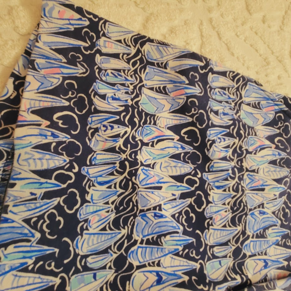 Lilly Pulitzer Colette Knit Skort in the Low Tide Navy Sails and Stripes Size 14