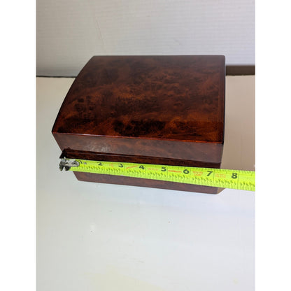 Breitling Luxury Burl Wood Watch Presentation Box High Gloss Timepiece Display