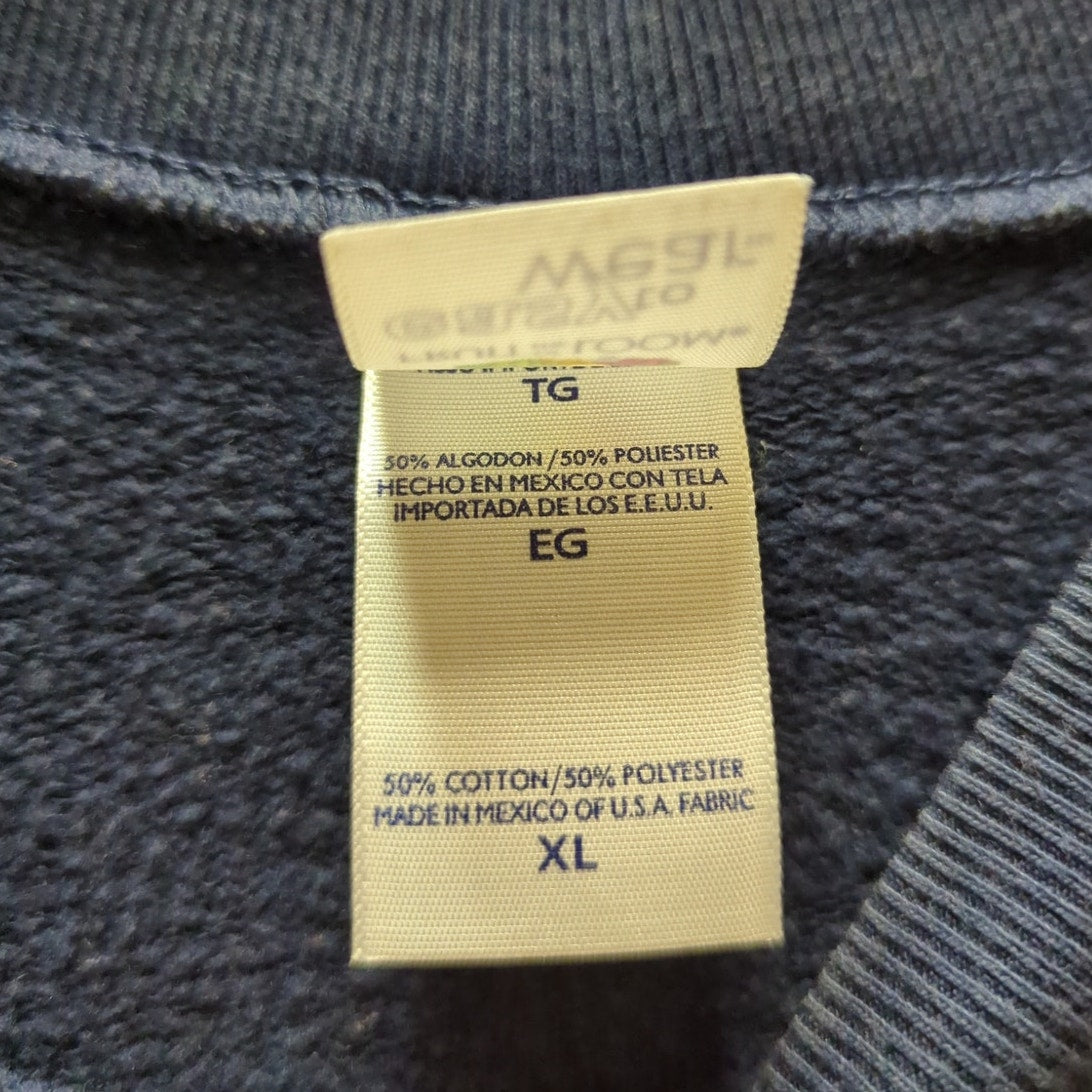 Vintage Grand Casino Embroidered Crewneck Sweatshirt Navy Blue XL