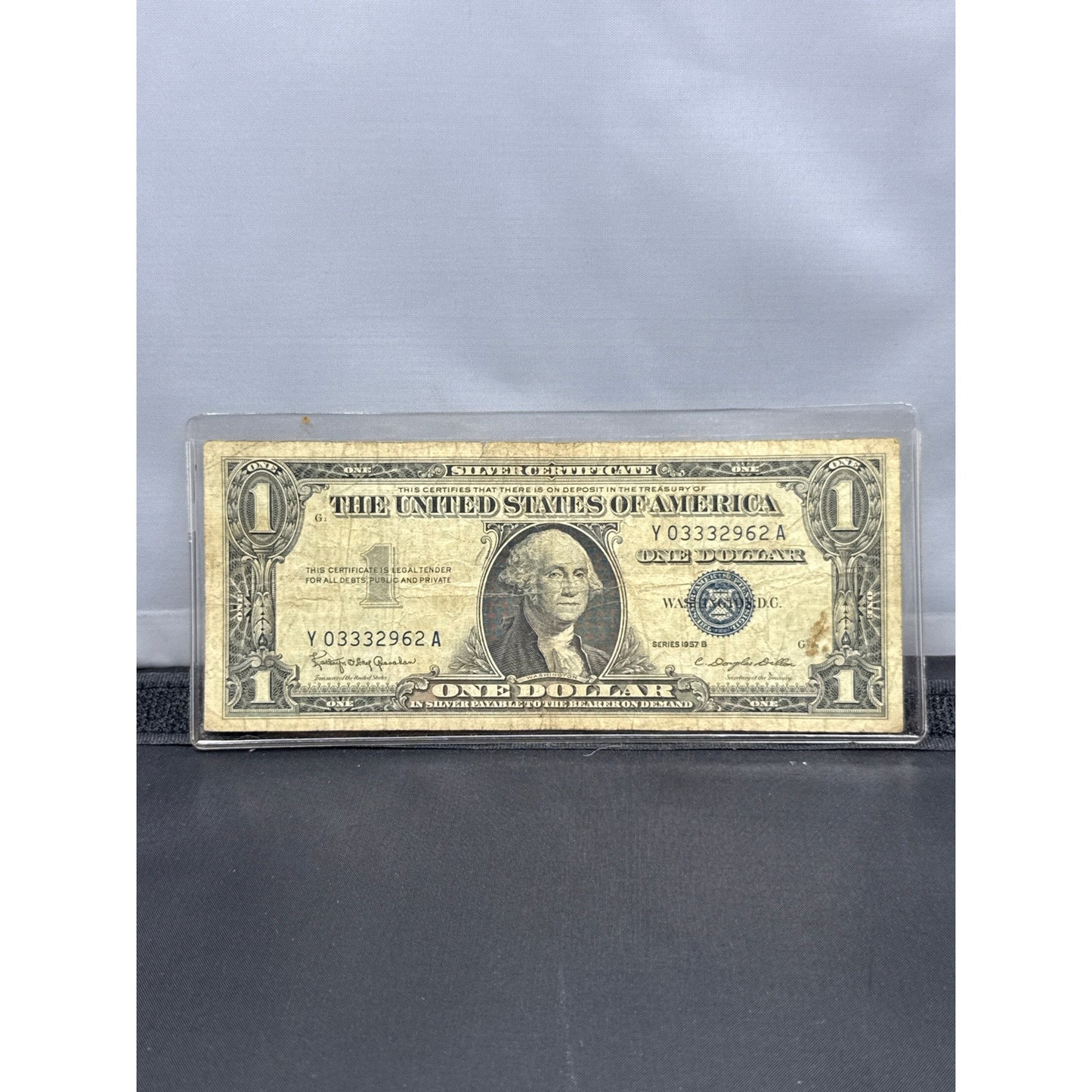 Paper Currency Note Paper Money $1 Series 1957 B silver certificate blue seal