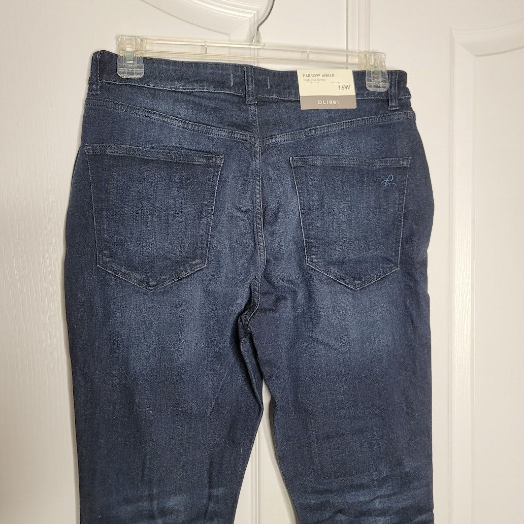 DL1961 Farrow Ankle High Rise Skinny Jeans Size 16W Redmond Women's NEW $179