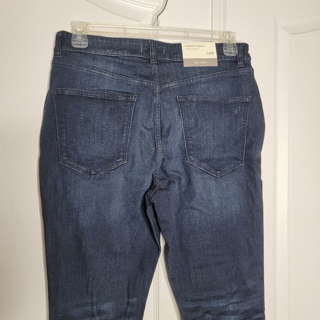 DL1961 Farrow Ankle High Rise Skinny Jeans Size 16W Redmond Women's NEW $179