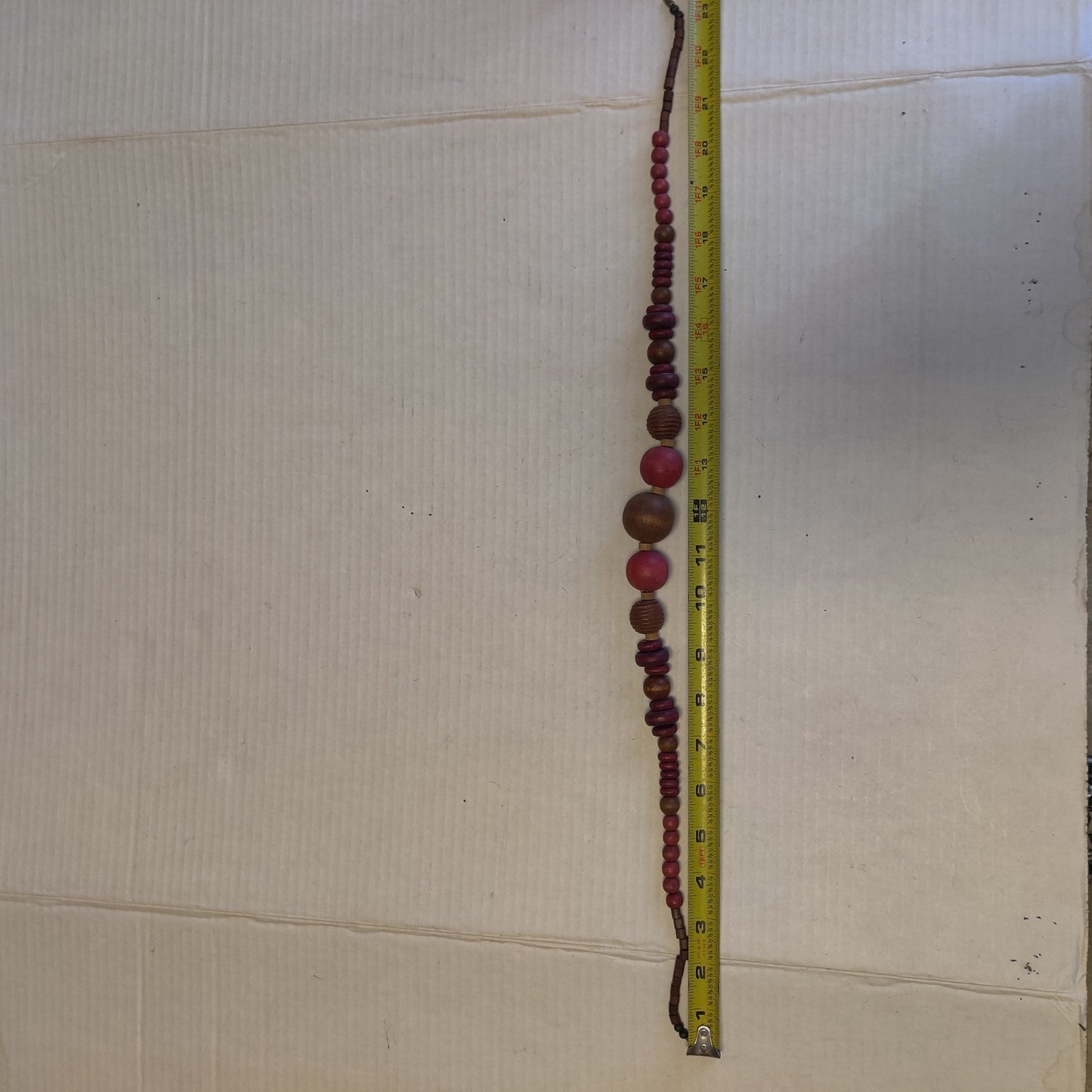 Vintage Chunky Earthy Tone Wooden Beaded Necklace