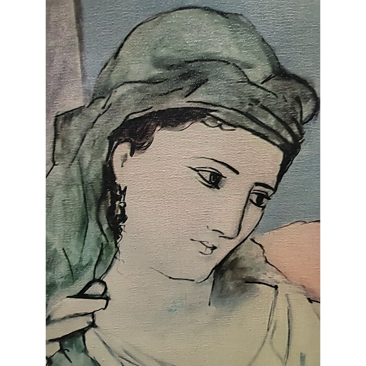 PICASSO The Lovers REPRO 1923 Block Vintage PRINT ON Stretched Canvas 22"X28"